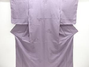 未使用品　流水に岩模様織り出し色無地着物